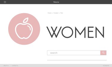 Web sitesi ana sayfasını tasarım şablonu
