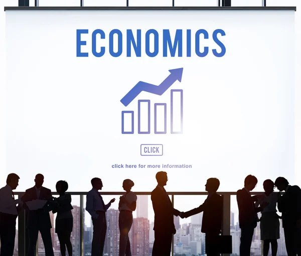 Business people and economics Conceito — Fotografia de Stock