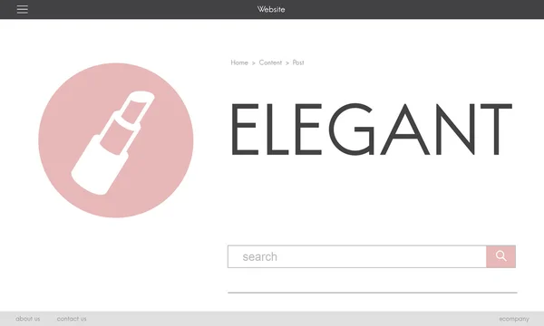 Website Homepage Design-Vorlage — Stockfoto