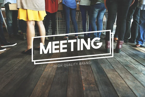 Persone con Meeting Concept — Foto Stock