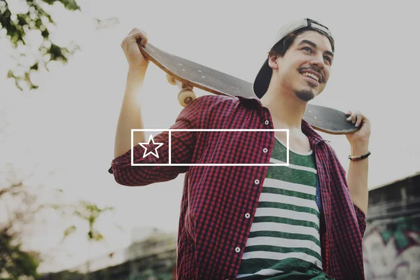 hipster adam holding kaykay