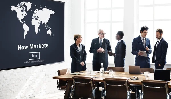 Business team op vergadering — Stockfoto