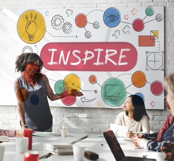 Business möte med inspirera — Stockfoto