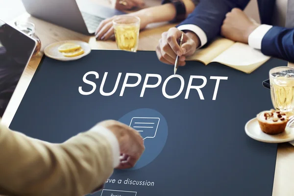 People discussing about Support — Stock Photo, Image