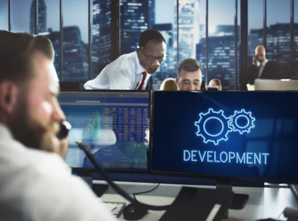 People working and Development — Stock Photo, Image