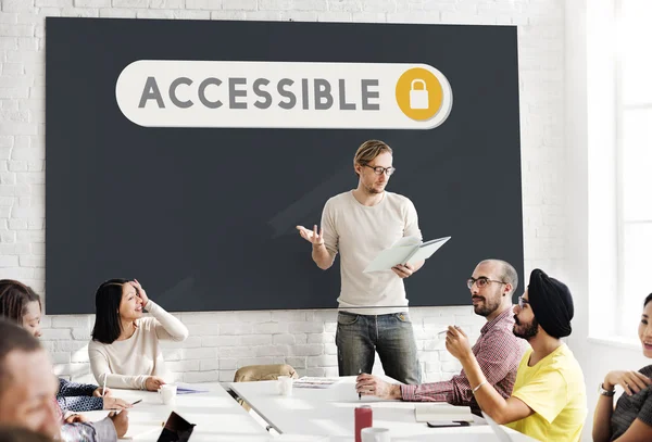 Business meeting with Accessible — Stock Photo, Image