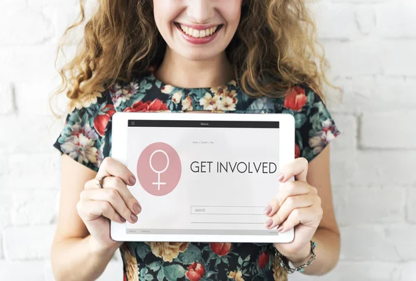 Journée de la femme Égalité pour la liberté Concept — Photo