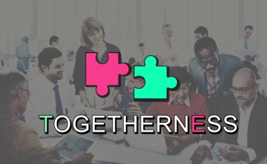 Ofiste çalışan iş adamları 