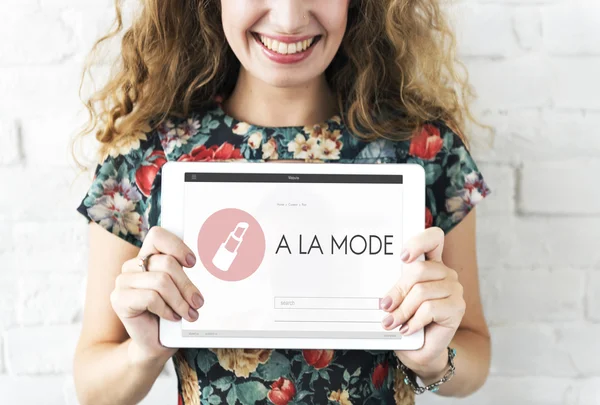 Mujer y elegante concepto de belleza —  Fotos de Stock