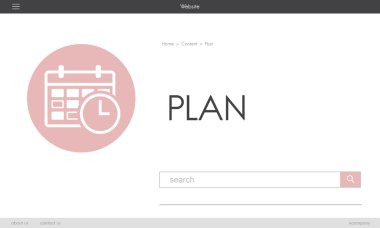 Web sitesi ana sayfasını tasarım şablonu