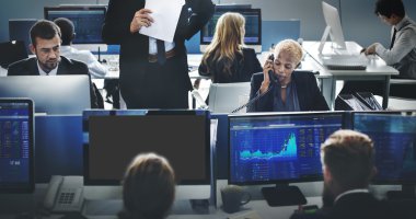 çalışan iş adamları 