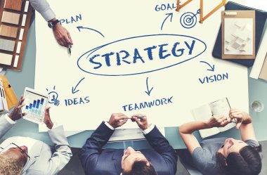 Ofiste çalışan iş adamları