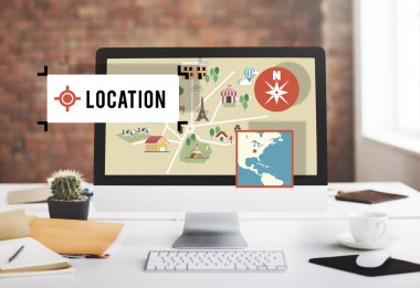 bilgisayar monitöründe çalışma alanı tablosu