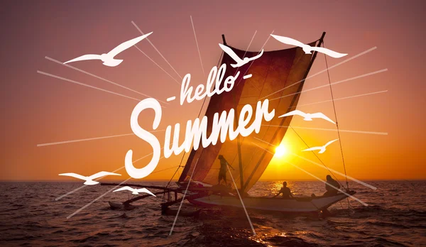 Hello Summer Concept — Stock Photo, Image