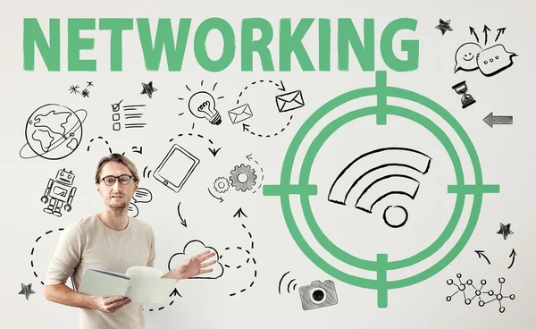 사업 네트워킹 작업 — 스톡 사진