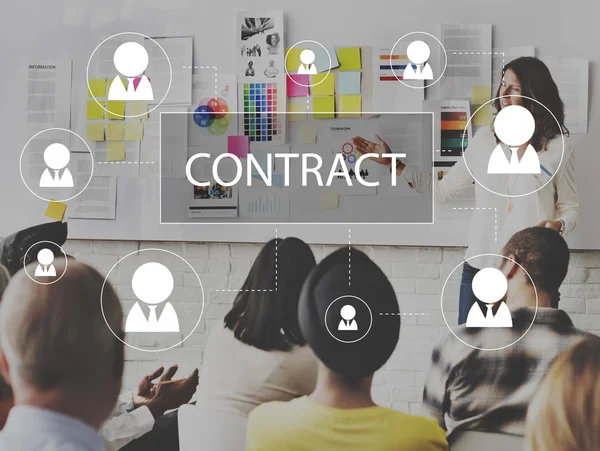 ทีมธุรกิจที่สัมมนา Concept — ภาพถ่ายสต็อก