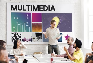 iş toplantısı ile multimedya