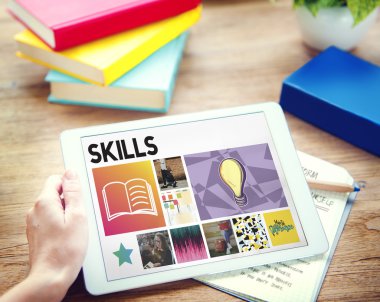 Becerileri konsepti ile dijital Tablet