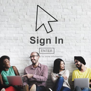 duvar ile işaret içinde çeşitlilik arkadaşları