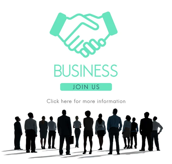 Grote groep van succesvolle zakenmensen — Stockfoto
