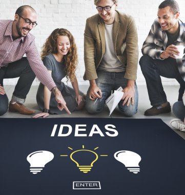 Poster ve fikirler çalışma tasarımcılar