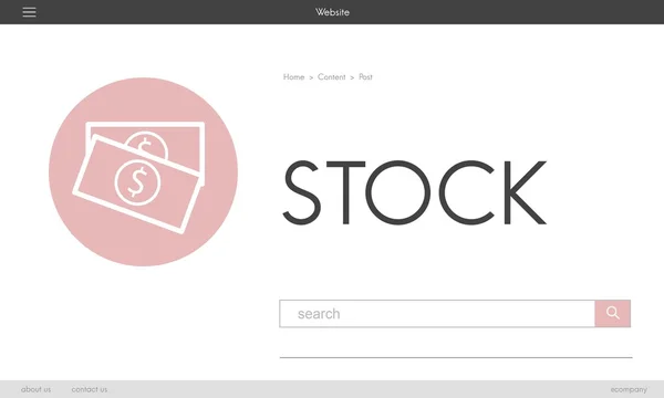 Webbplats hemsida designmall — Stockfoto
