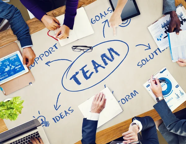 Group of people working together — Stock Photo, Image