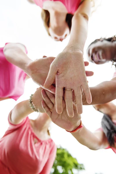 Girls Teamwork  Concept — Stock Photo, Image