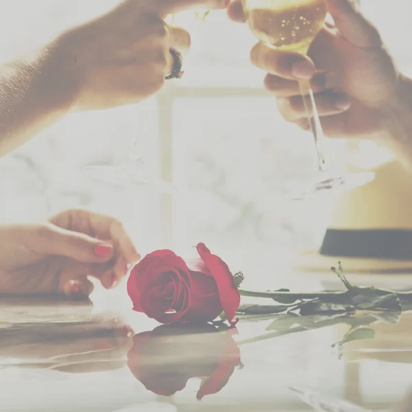 Couple having Anniversary Celebration — Stock Photo, Image