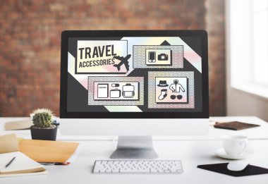 bilgisayar monitöründe çalışma alanı tablosu