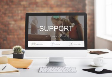 bilgisayar monitöründe çalışma alanı tablosu