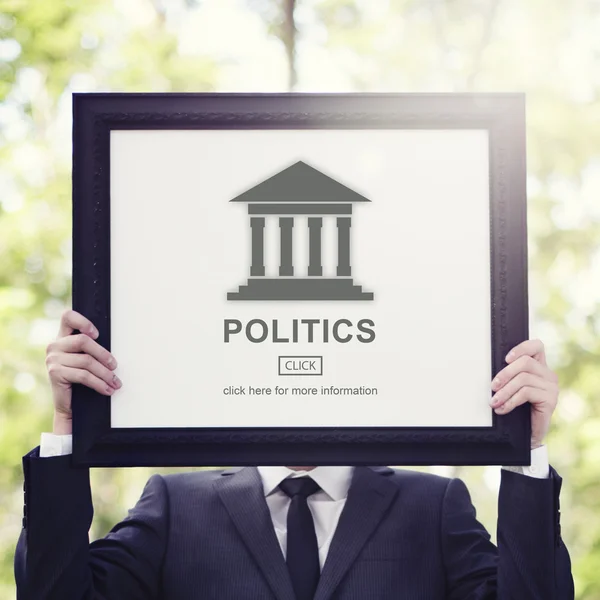 Politics Concept in frame — Stock Photo, Image