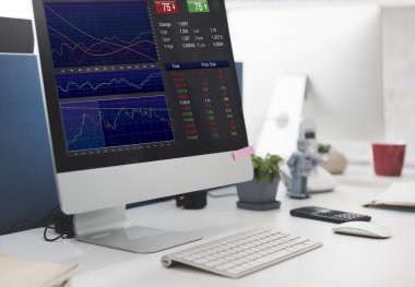 bilgisayar monitöründe çalışma alanı tablosu