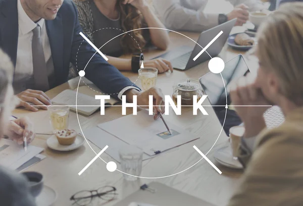 Gente discutiendo sobre Think —  Fotos de Stock