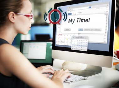 işkadını bilgisayarla iletişim My Time çalışma