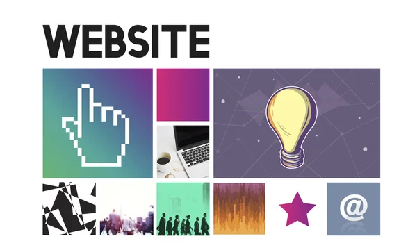 Creatieve Website Homepage — Stockfoto