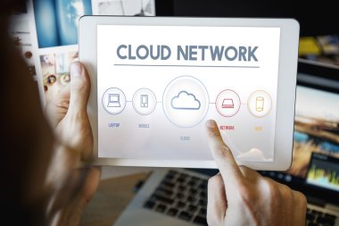 Dijital tablet dokunmadan adam 