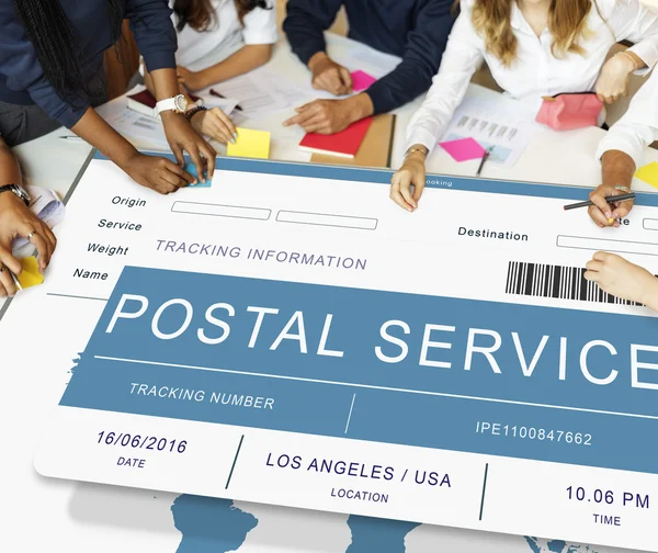 İş adamları ve posta Servisi kavramı — Stok fotoğraf