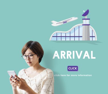 Asyalı kız ile akıllı telefon