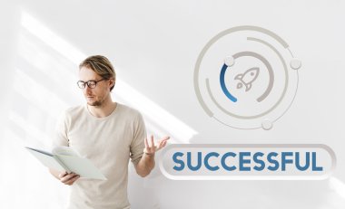 işadamı ile başarılı çalışma