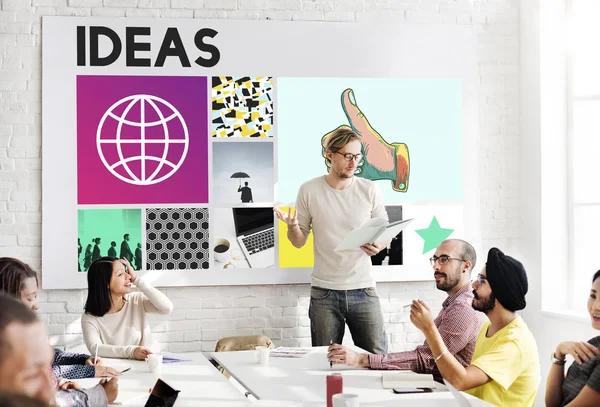 Reunión de negocios con ideas —  Fotos de Stock