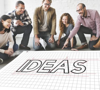 Poster ve fikirler çalışma tasarımcılar