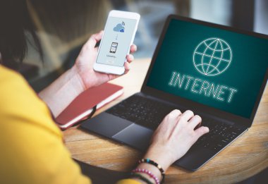 İnternet ve dijital cihazlar kavramı