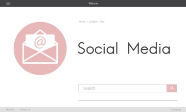 Web sitesi ana sayfasını tasarım şablonu
