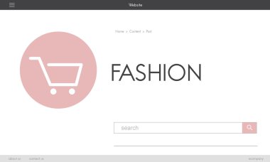 Web sitesi ana sayfasını tasarım şablonu