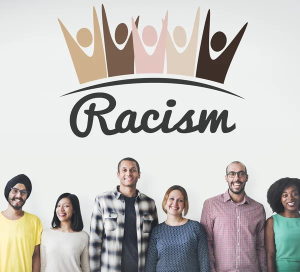 Διαφορετικότητα ανθρώπων με τον ρατσισμό — Φωτογραφία Αρχείου