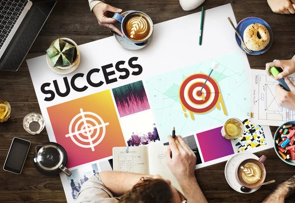 Tabela z plakatu z sukcesem — Zdjęcie stockowe