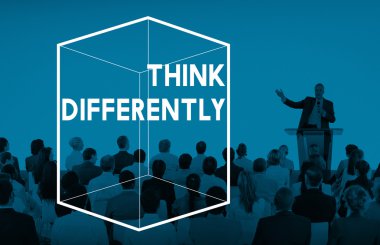 İnsanlar seminer ve yaratıcı düşünme kavramı