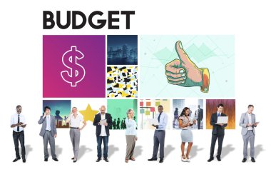 Cihazları kullanan iş adamları