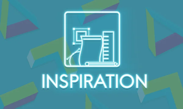 Texto gráfico y concepto de inspiración — Foto de Stock
